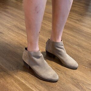 Lucky Brand Taupe Ankle Boots